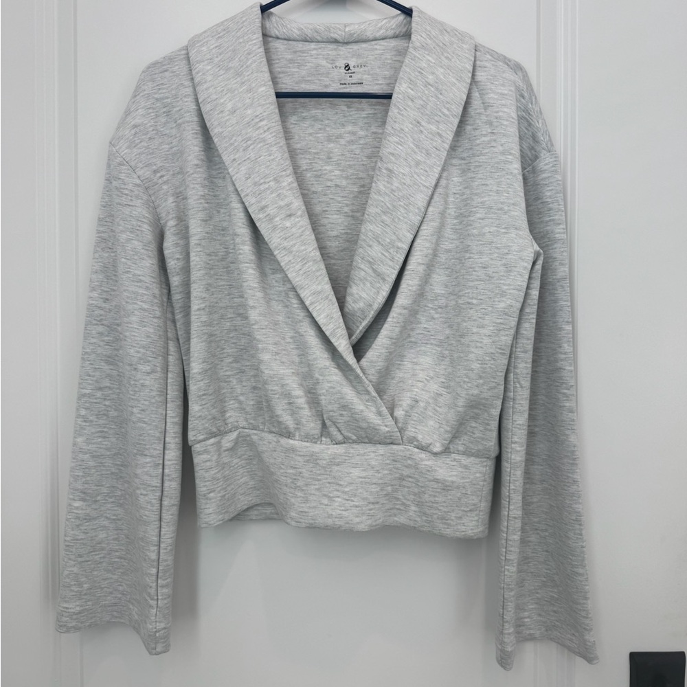 Lou & Grey wrap-front top and skirt set